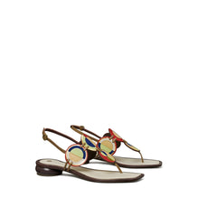 Women Marquetry Sandal 25Mm - Toasted Sesame / New Ivory