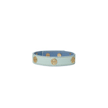 Women Miller Leather Bracelet - Tory Gold / Sea Bubble