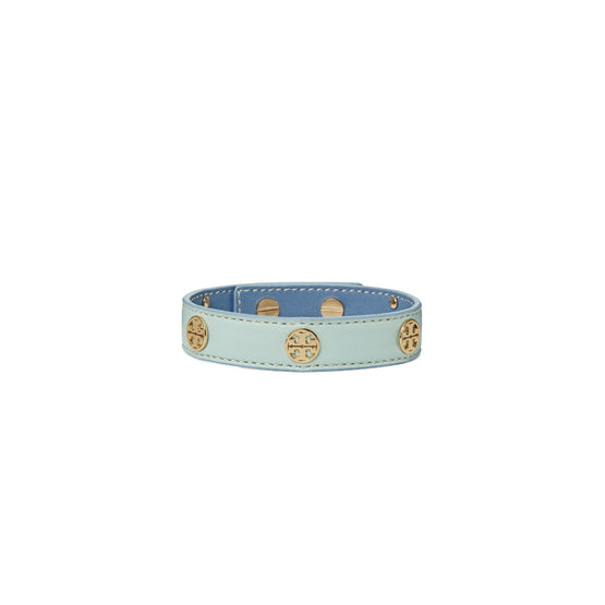Women Miller Leather Bracelet - Tory Gold / Sea Bubble