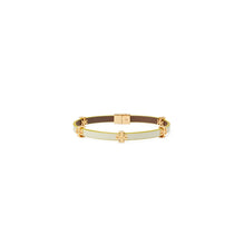Women Eleanor Leather Bracelet - Tory Gold / New Ivory