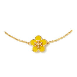 Women Kira Enamel Flower Bracelet - Tory Gold / Freesia
