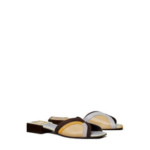 Women Marquetry Slide Sandal 25Mm - Coco / Peachy / Spring Lavender
