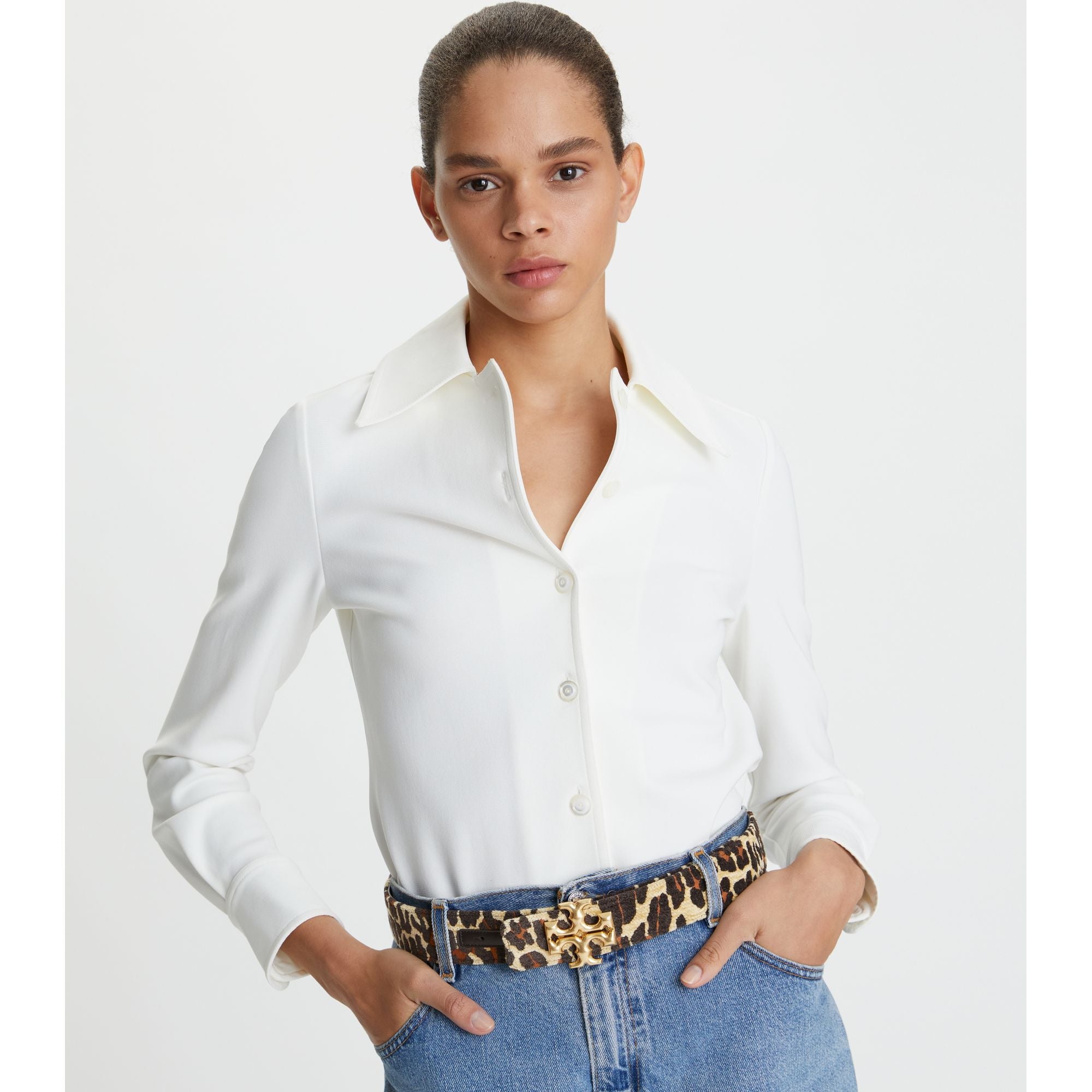 Women 1.5” Eleanor Leopard Belt - Reva Leopard
