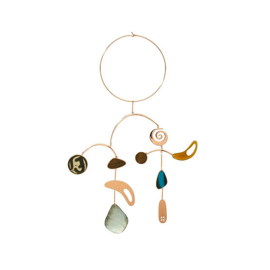 Women Mobile Necklace - Copper / Multi