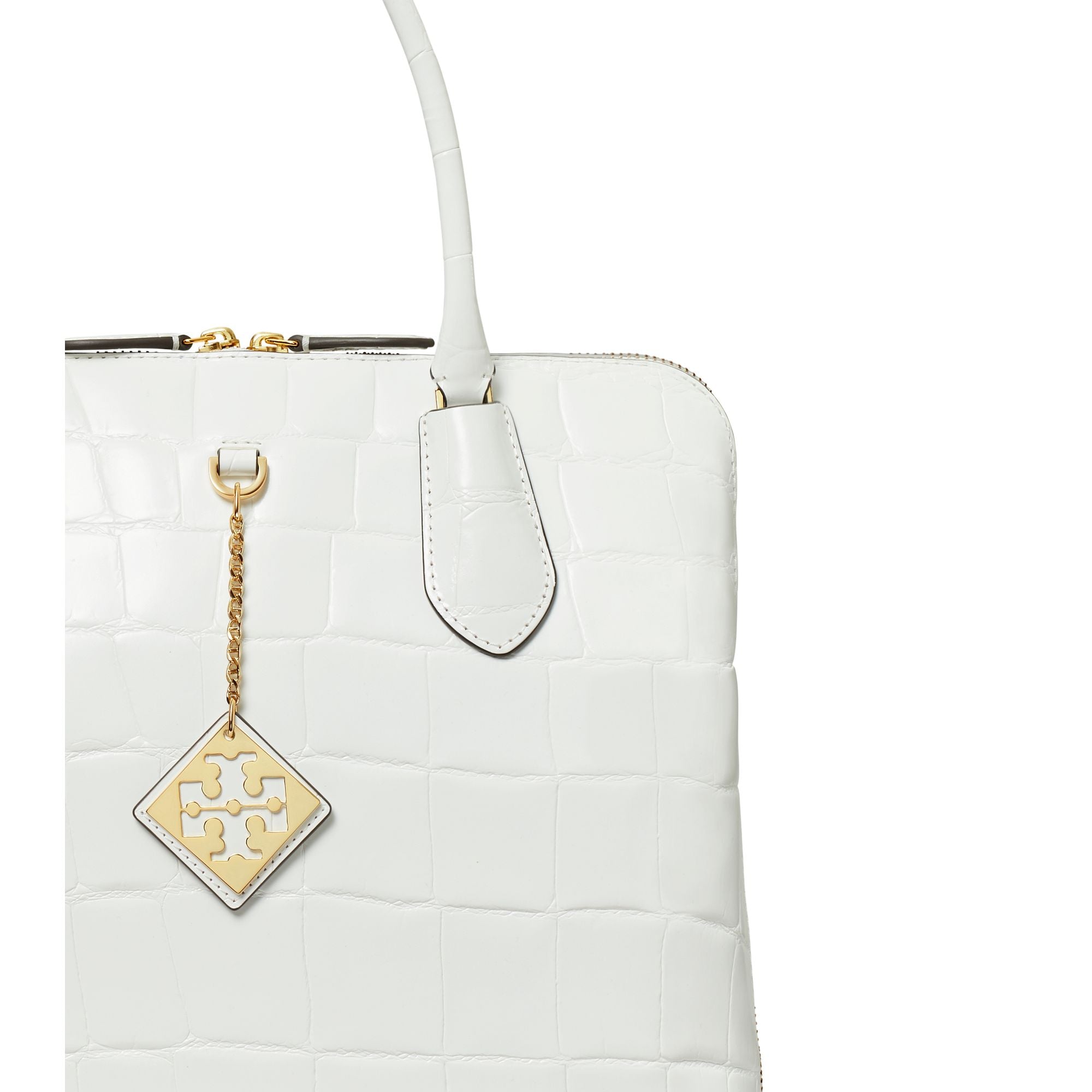 Women Embossed Swing Bag - Optic White