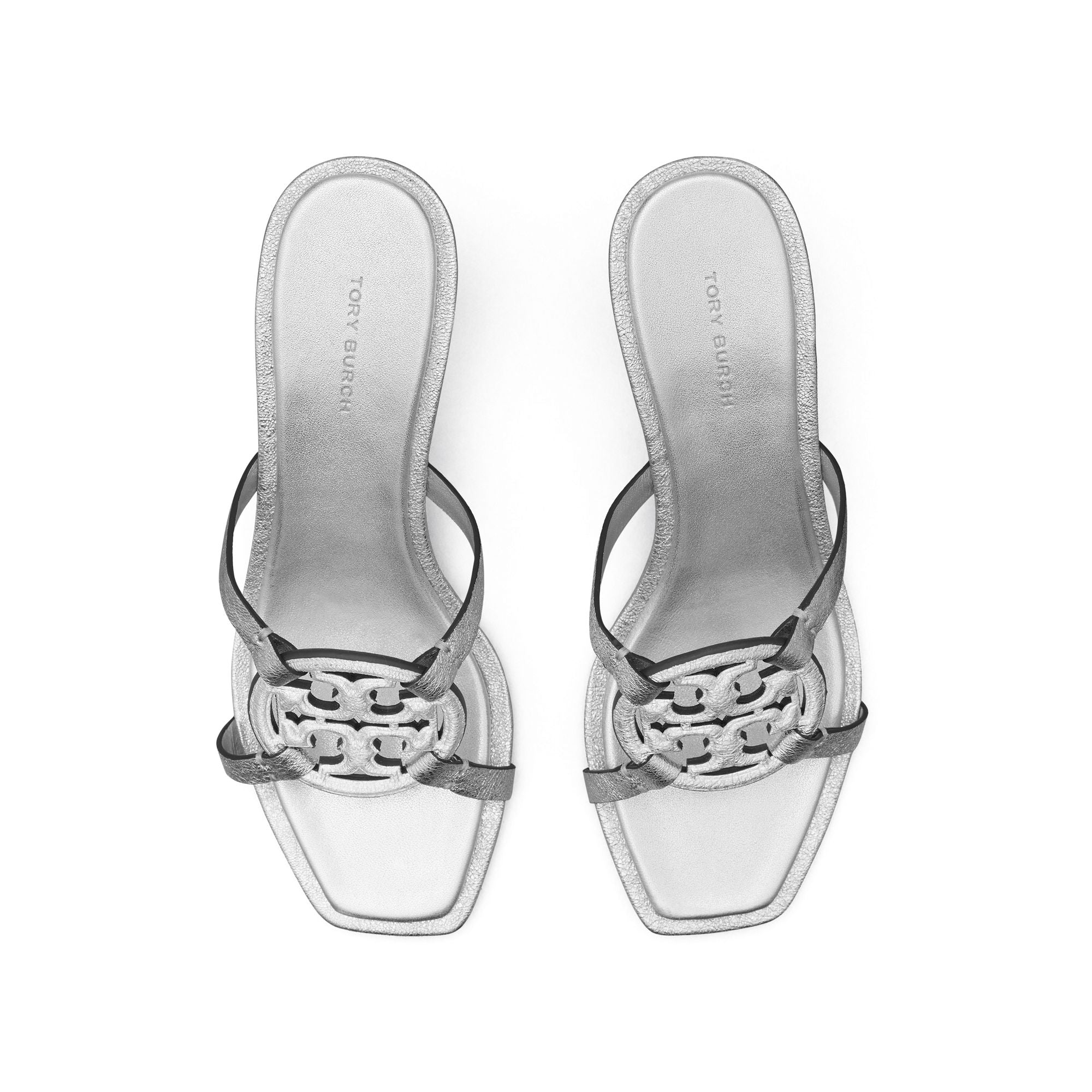 Women Geo Bombe Miller Low Heel Sandal 55Mm - Silver