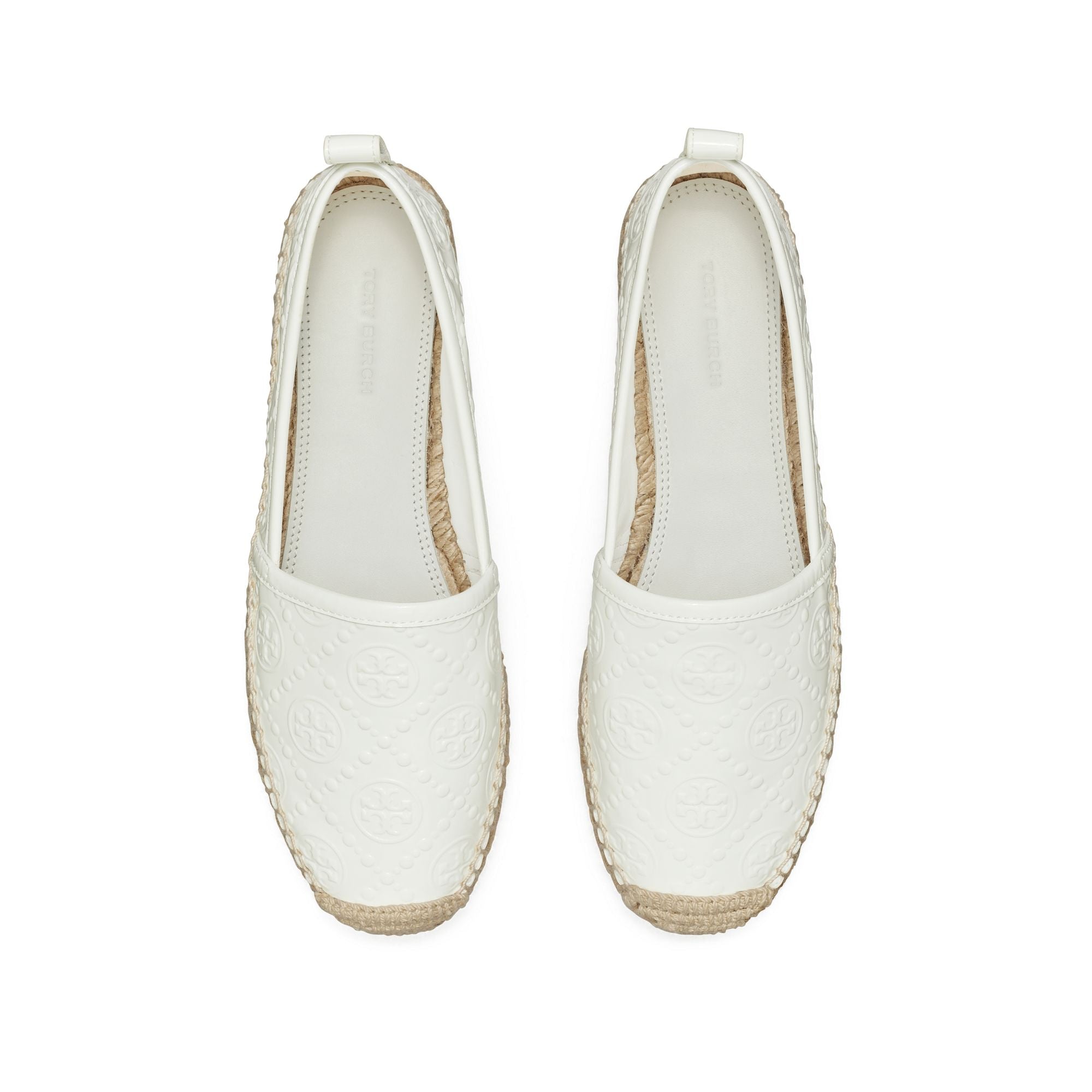 Women T Monogram Platform Espadrille - Gardenia
