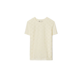 Women Logo Lace T-Shirt - New Ivory