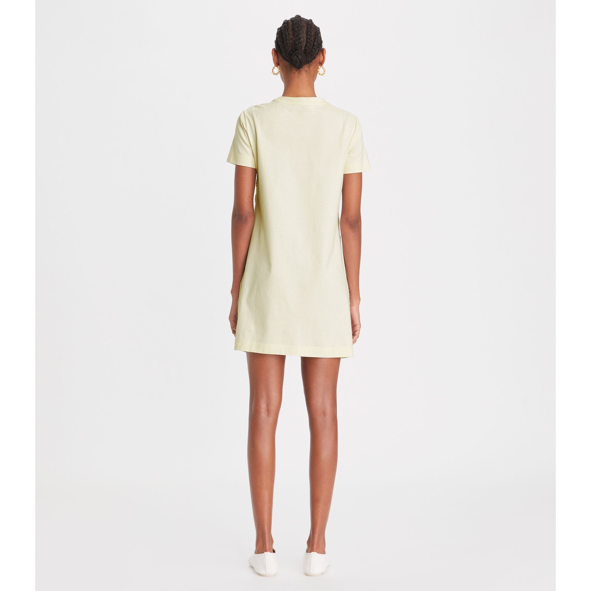 Women Logo Lace T-Shirt Dress - New Ivory
