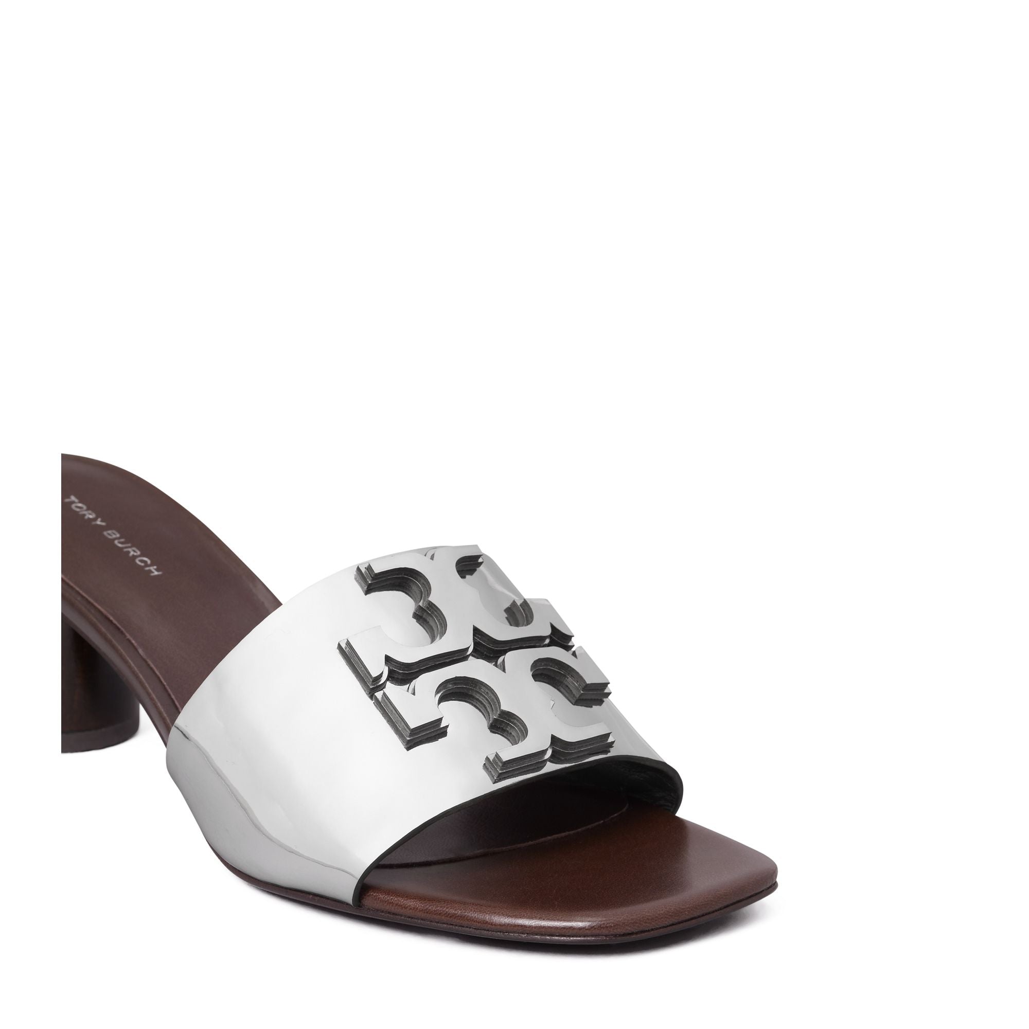 Women Ines Mule Sandal 55Mm - Silver / Coconut