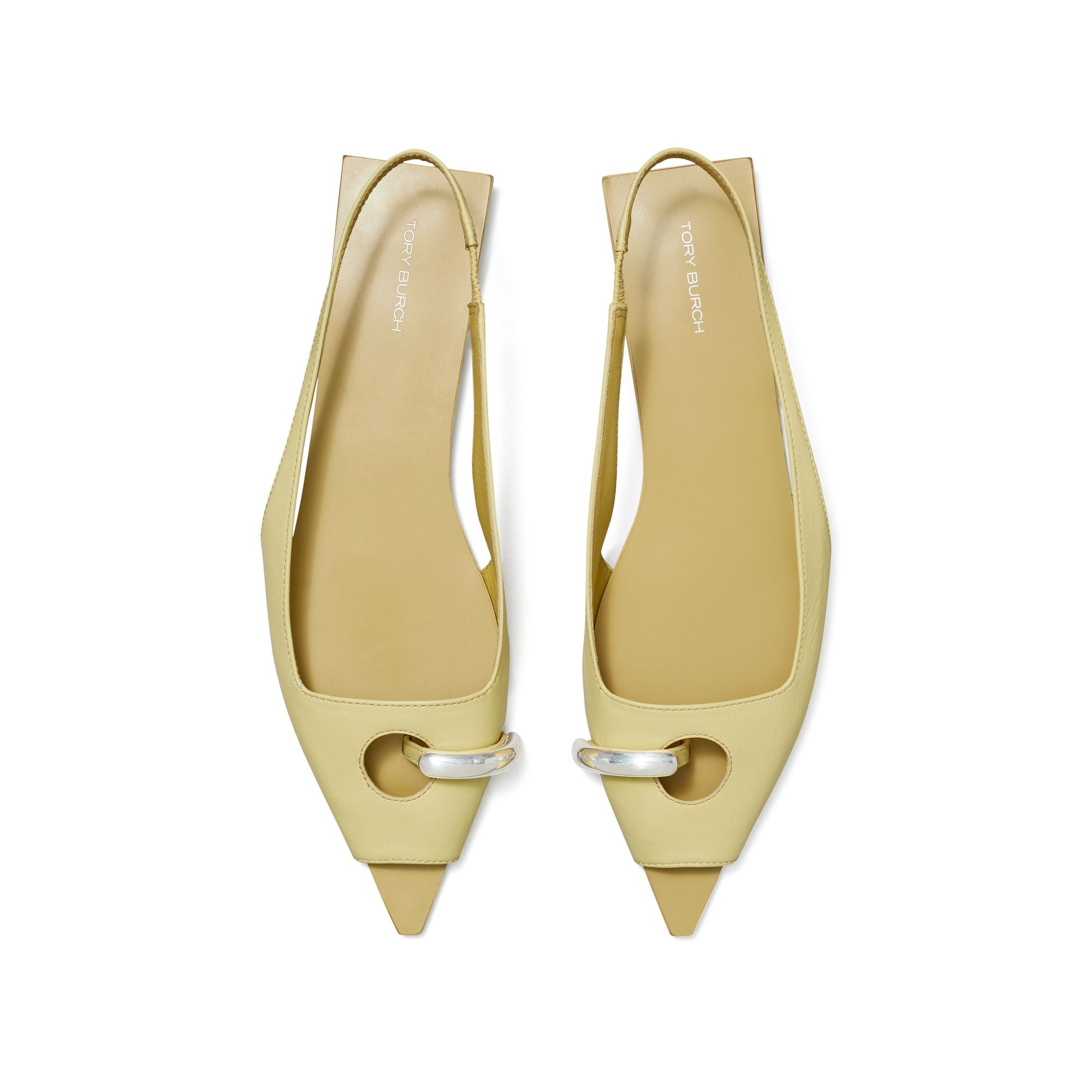 Women Pierced Slingback - Cream Corn / Beige / Silver