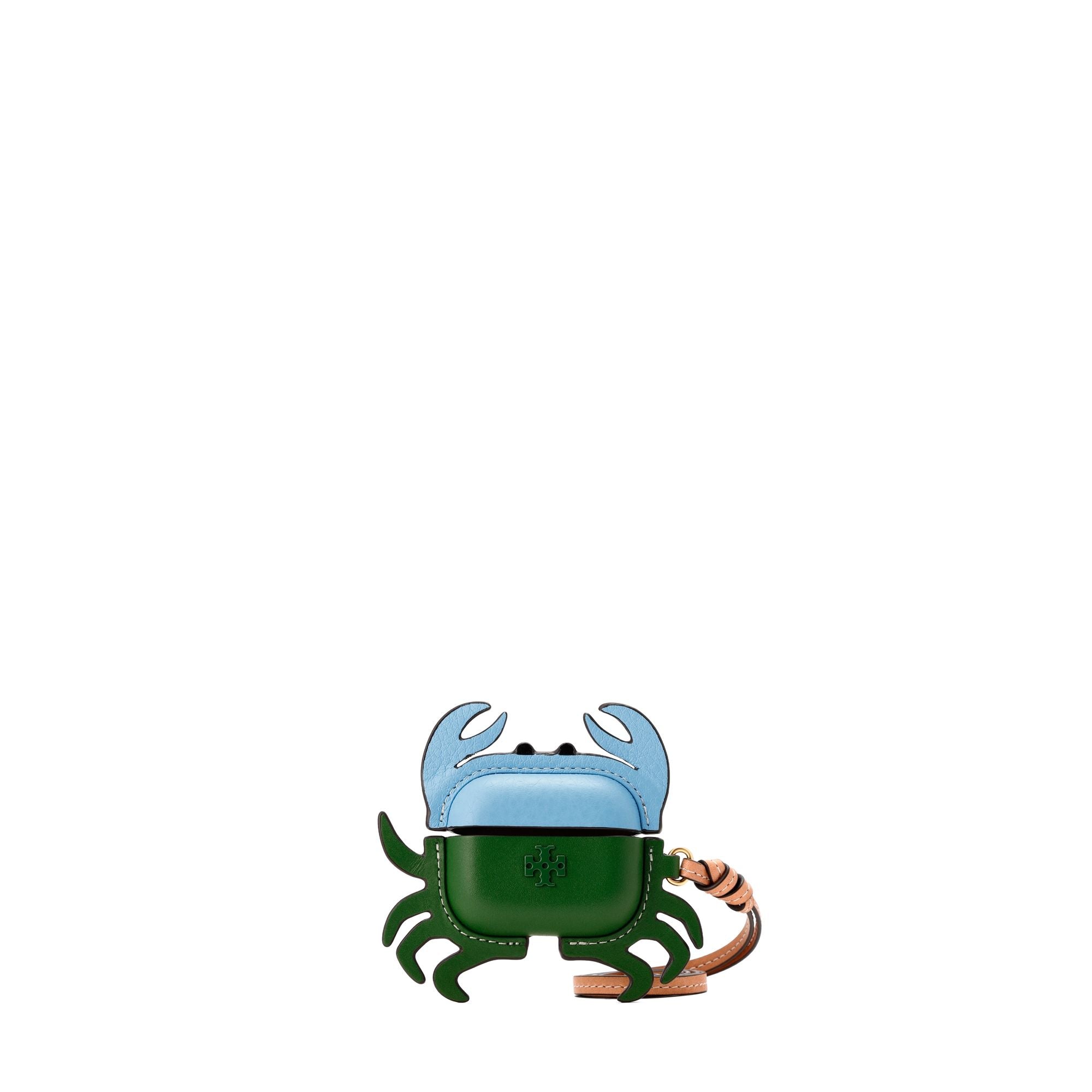 Women Leather Crab Airpods Case - Laguna Multi