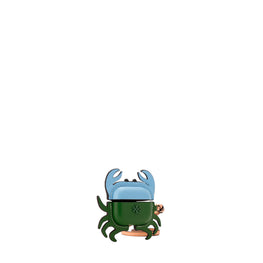 Women Leather Crab Airpods Case - Laguna Multi