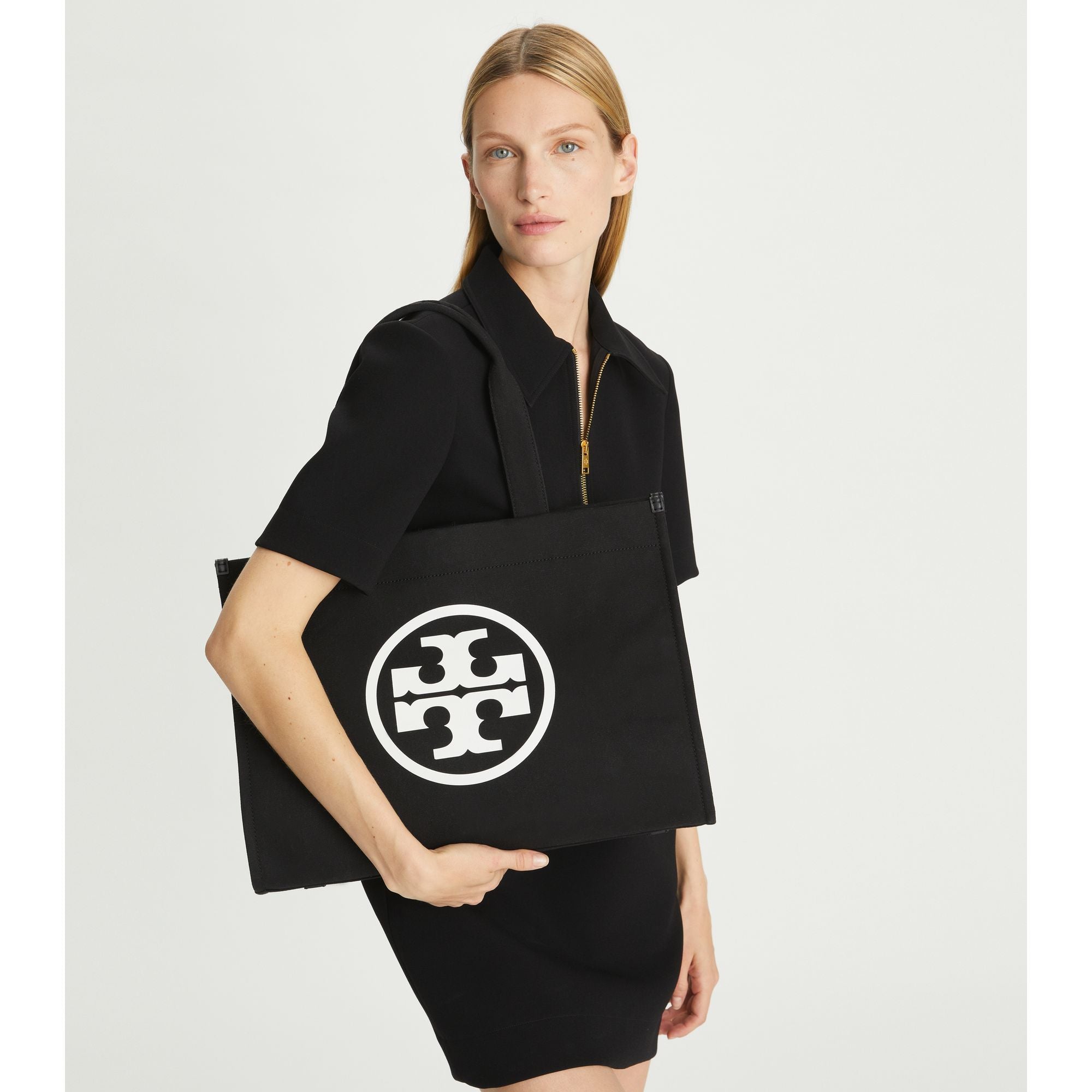 Women Ella Canvas Tote - Black