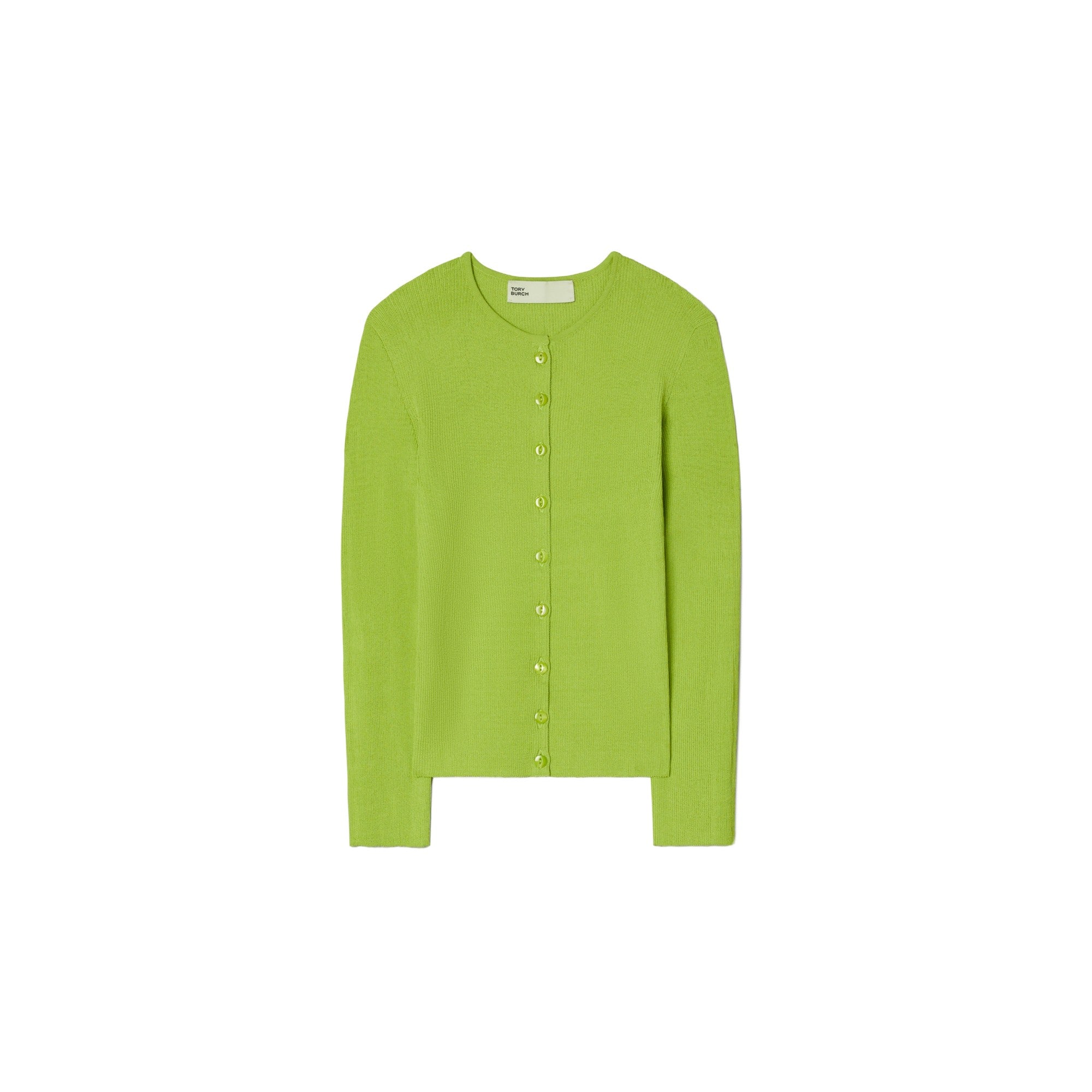 Women Ribbed Cardigan - Light Kiwi