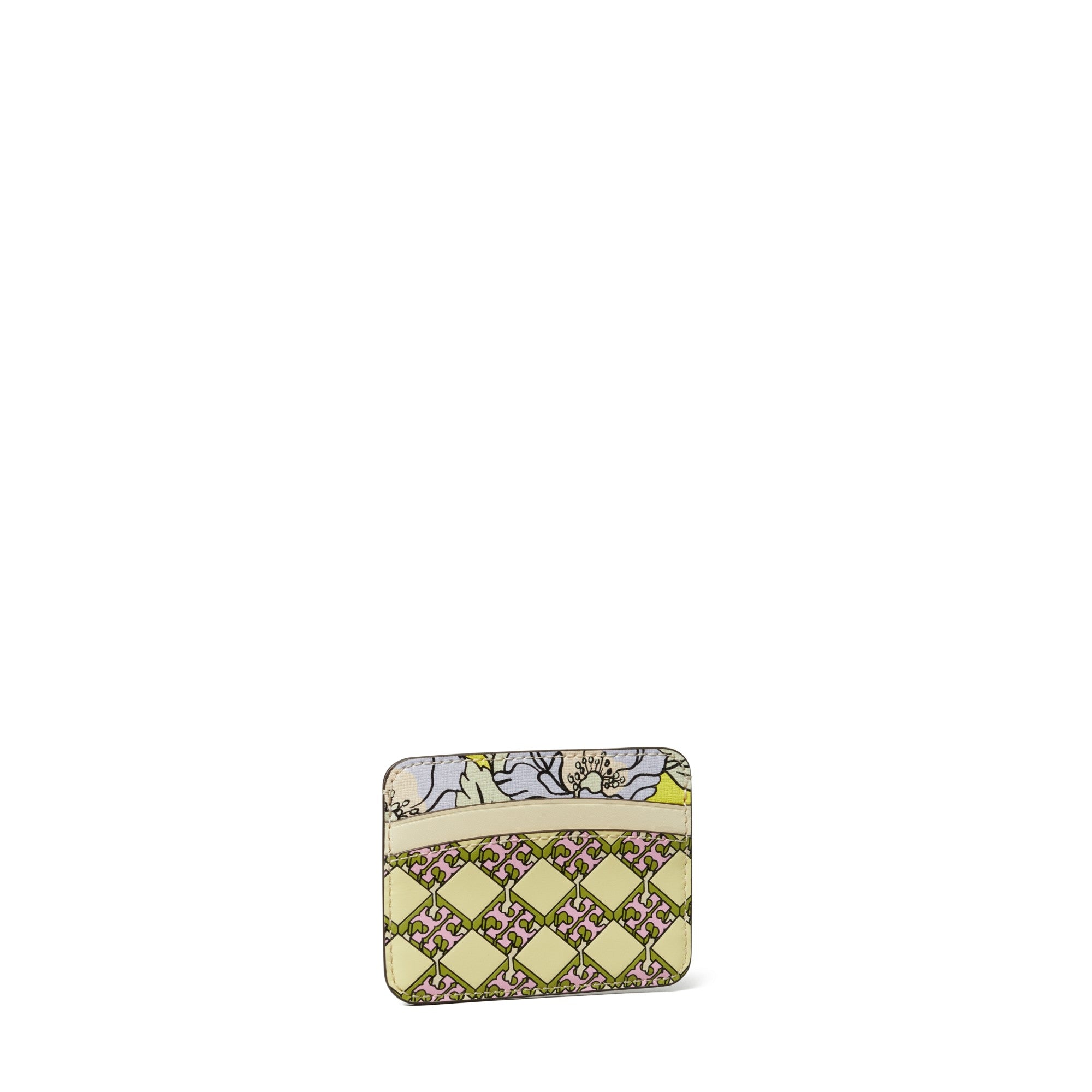 Women Printed Card Case - Sunshine Yellow Mix