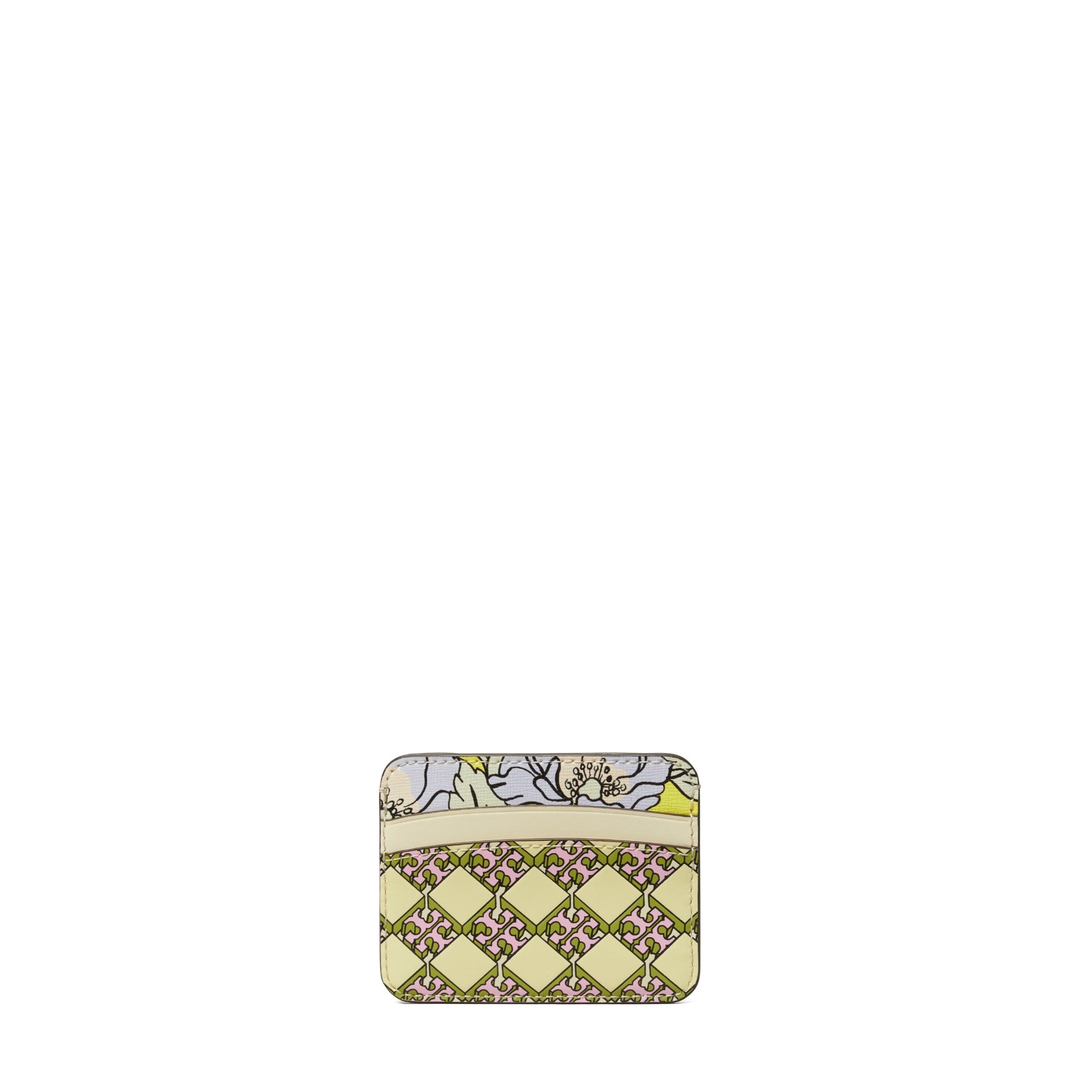 Women Printed Card Case - Sunshine Yellow Mix