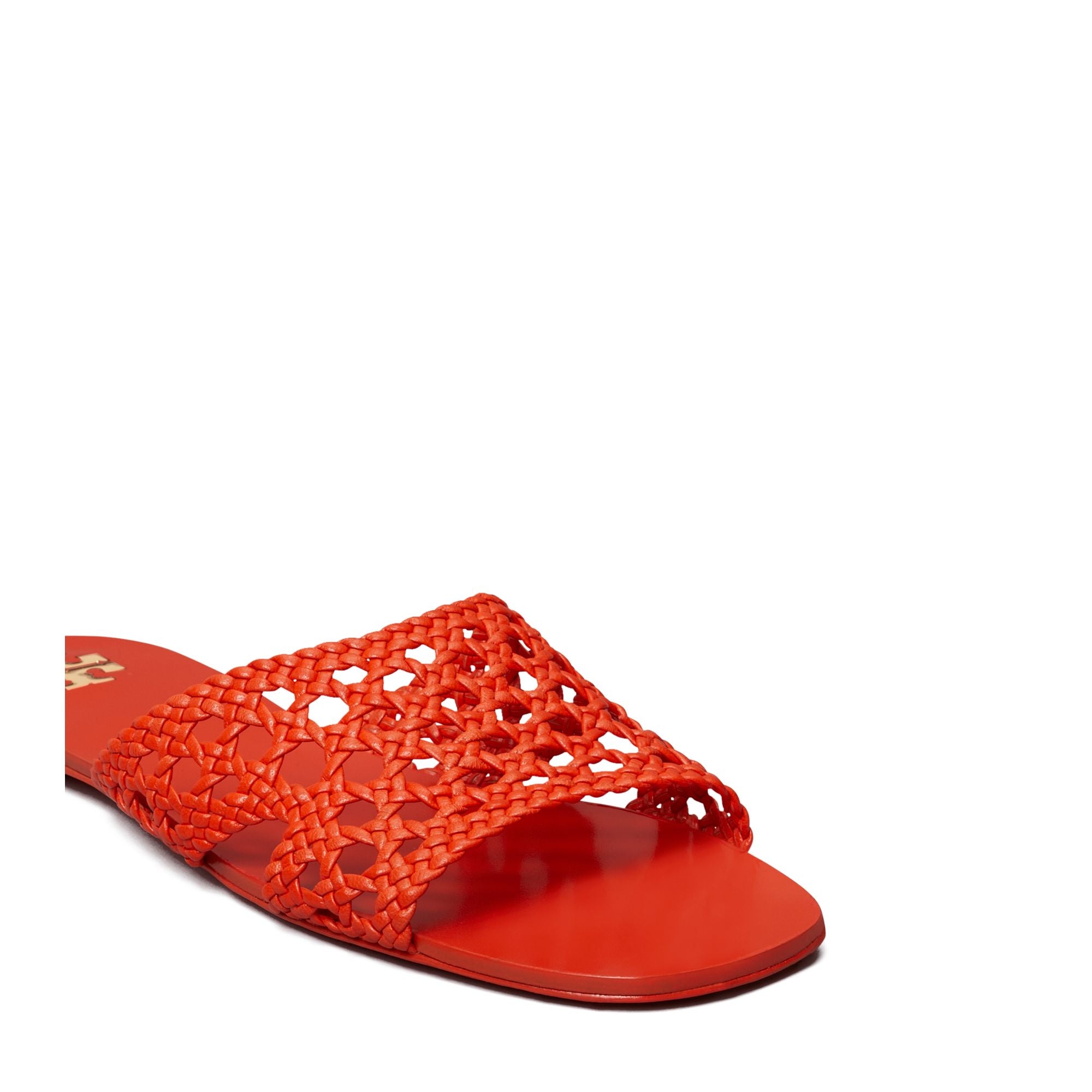 Women Woven Flat Slide - Desert Flower Orange