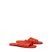 Women Woven Flat Slide - Desert Flower Orange
