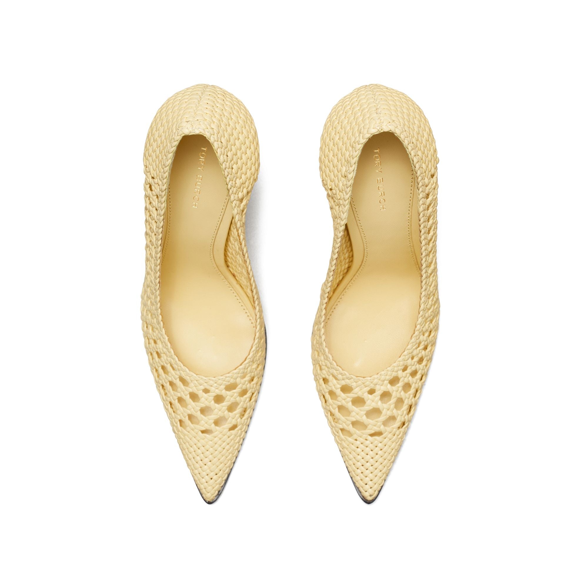 Women Woven Pointed Pump 100Mm - Light Sweet Corn