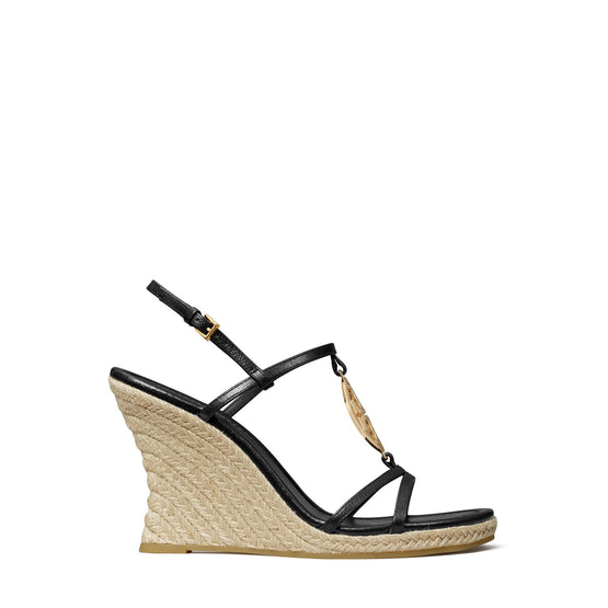 Women Capri Miller Espadrille Wedge 95Mm - Perfect Black  / Wheat
