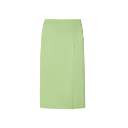 Women Satin Wrap Skirt - Mint