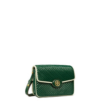 Women Robinson Puffy Patent Quilted Convertible Shoulder Bag - Pine Tree