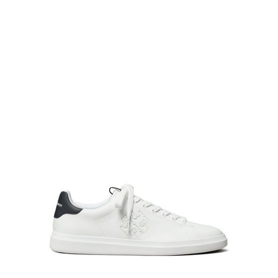 Women Double T Howell Court - White / Perfect Navy