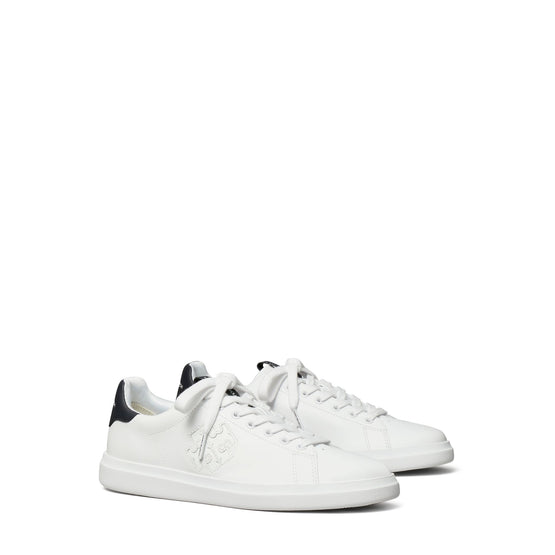 Women Double T Howell Court - White / Perfect Navy