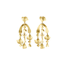 Women Roxanne Cascade Earring - Rolled Light Brass