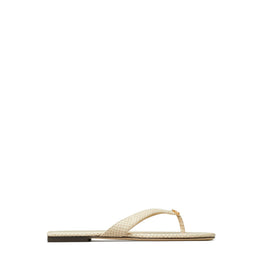 Women Classic Flip Flop - Taupe Snake