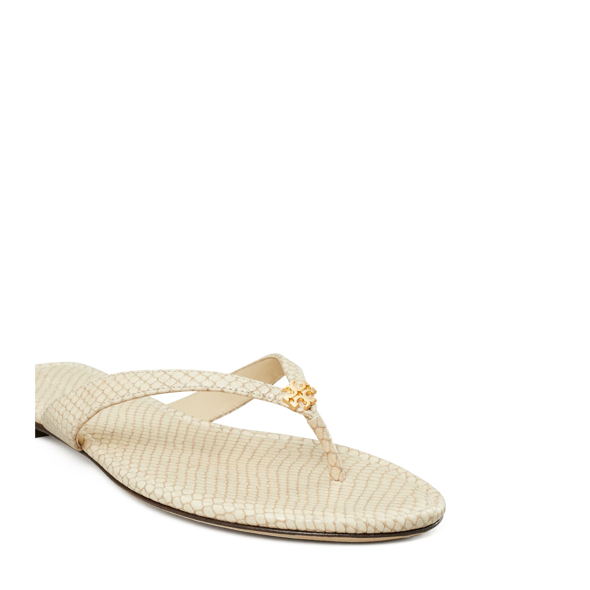 Women Classic Flip Flop - Taupe Snake