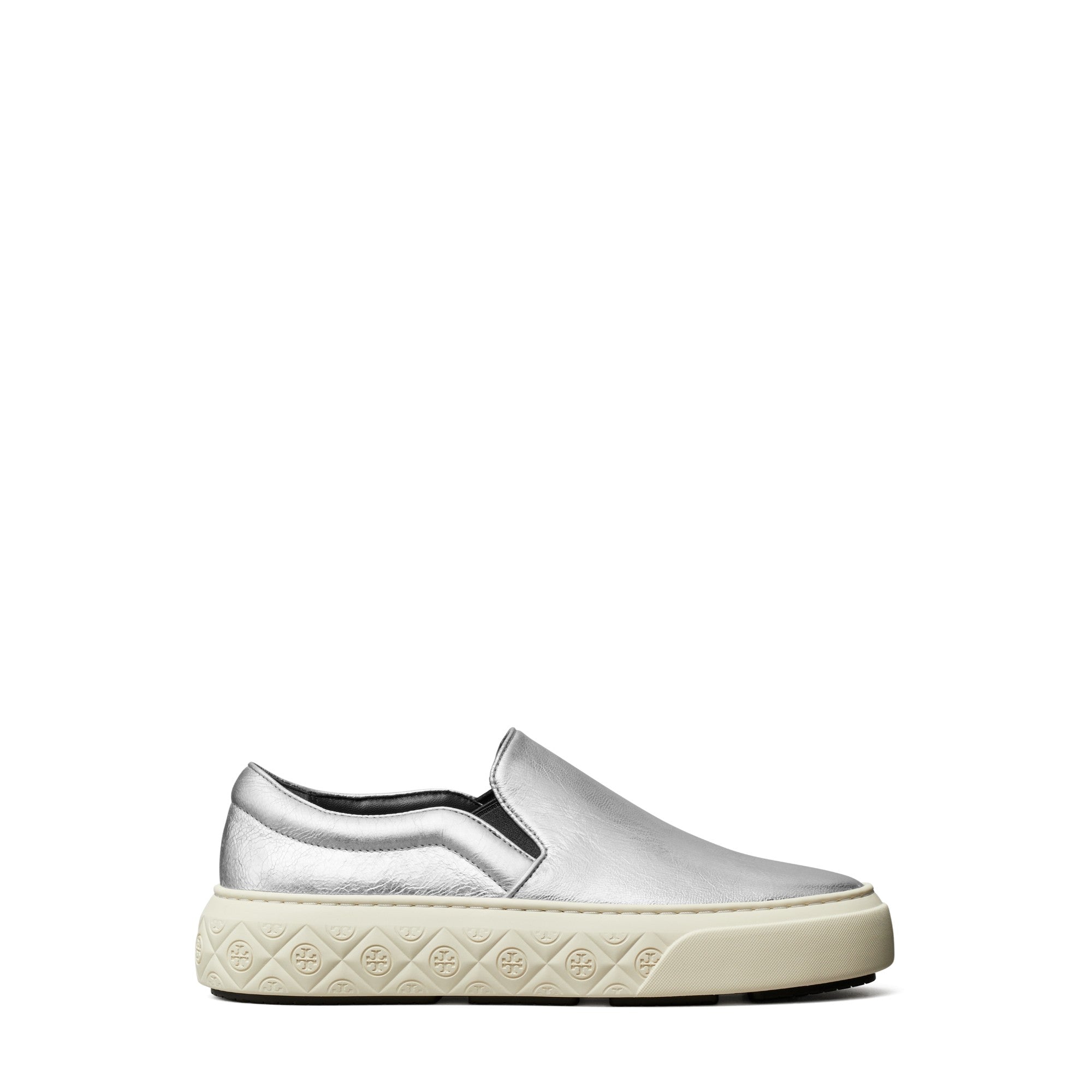 Women Ladybug Slip On Sneaker - Silver