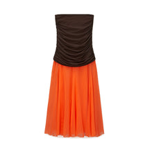 Women Jersey Chiffon Skirt - Dark Tangerine