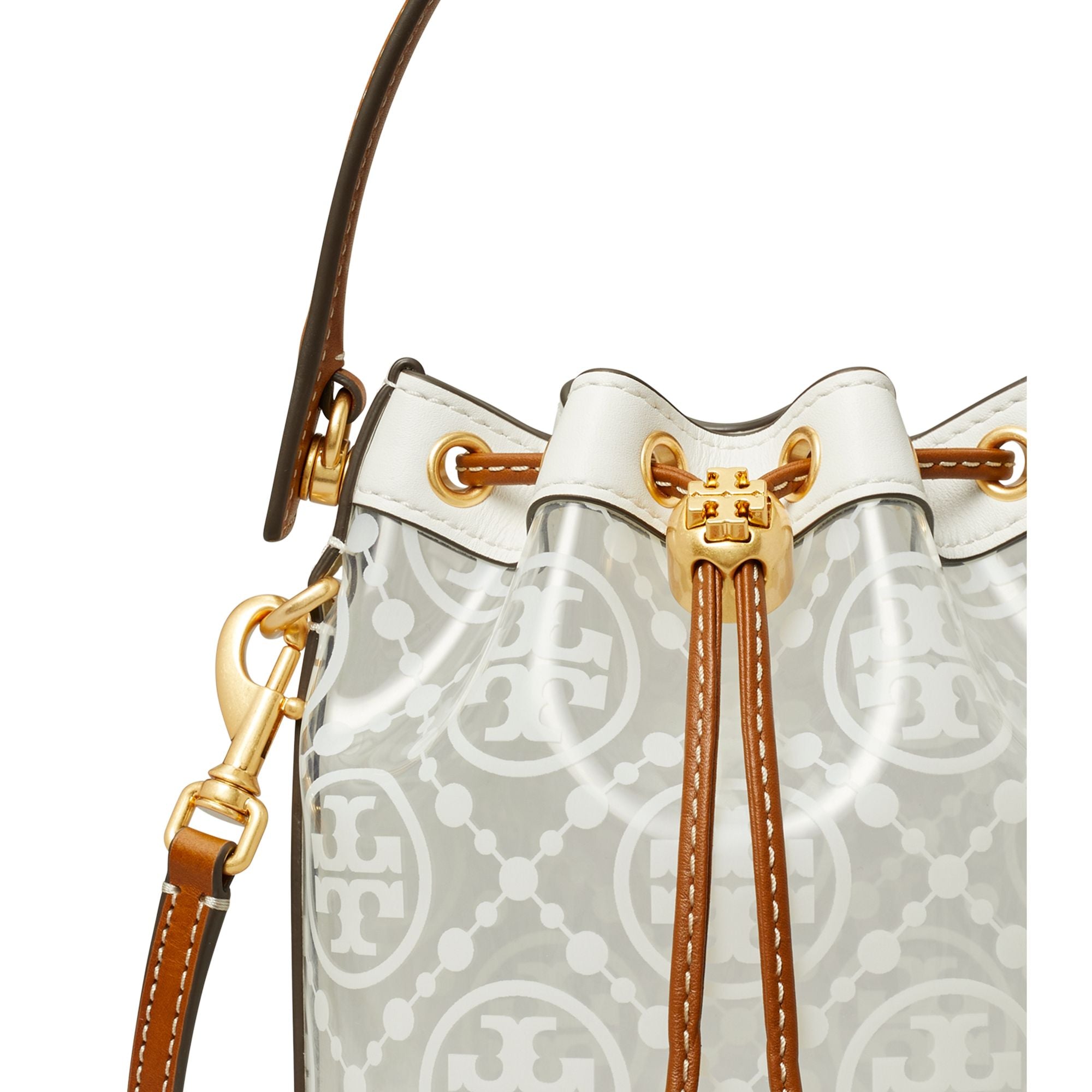 Women T Monogram Tpu Mini Bucket Bag - Clear