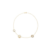 Women Miller Rings Necklace - Tory Gold / Crystal