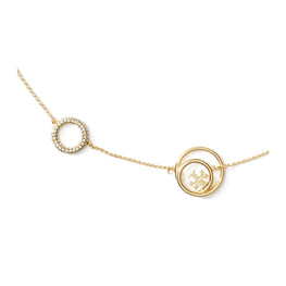 Women Miller Rings Necklace - Tory Gold / Crystal