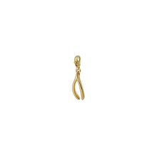 Women Wishbone Charm - Tory Gold