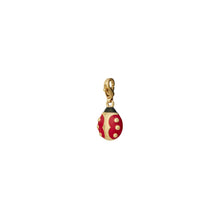 Women Ladybug Charm - Tory Gold / Red