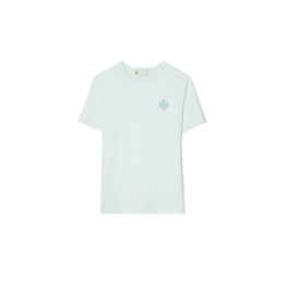 Women Embellished Logo T-Shirt - Misty Sky