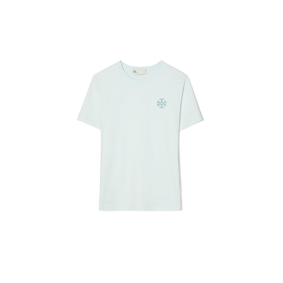 Women Embellished Logo T-Shirt - Misty Sky