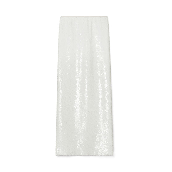 Women Sequin Skirt - White