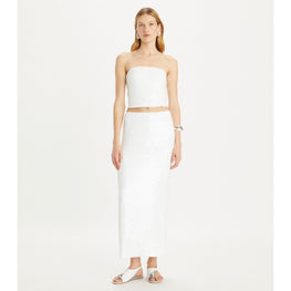 Women Sequin Skirt - White