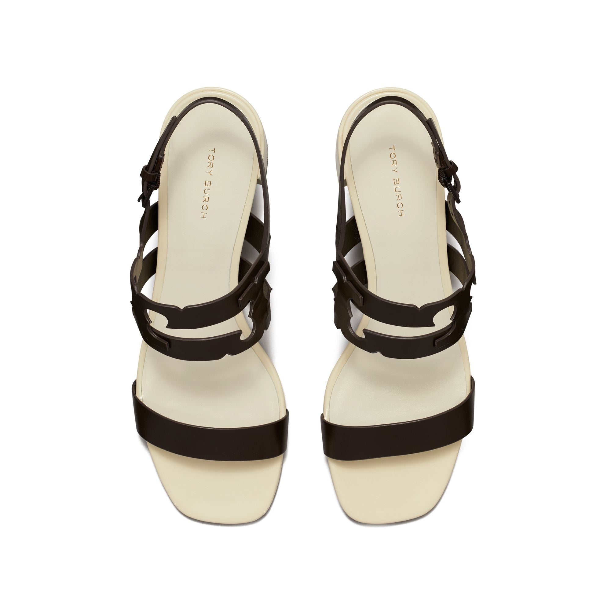 Women Ines Cage Heel Sandal 50Mm - Cocoa / Light Cream