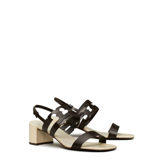 Women Ines Cage Heel Sandal 50Mm - Cocoa / Light Cream