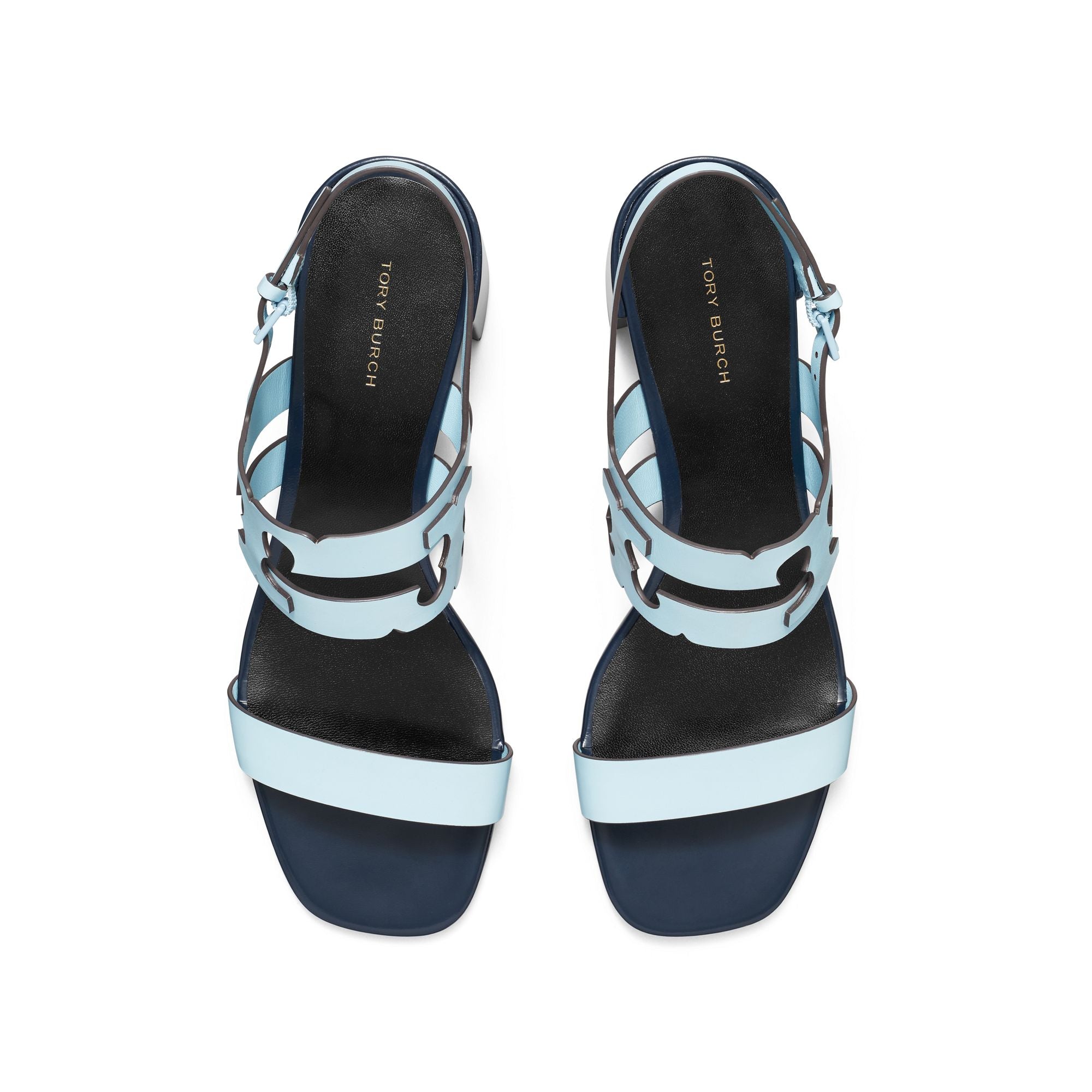 Women Ines Cage Heel Sandal 50Mm - Pale Lapis / Perfect Navy