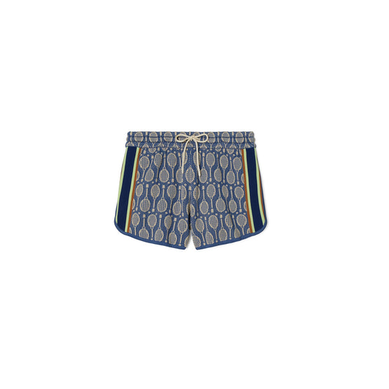 Women Tech Knit Jacquard Short - Windsor Haze Racquets