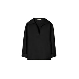 Women Silk Gazar Tunic - Black