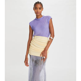 Women Twisted Chiffon Top - Fresh Lavender
