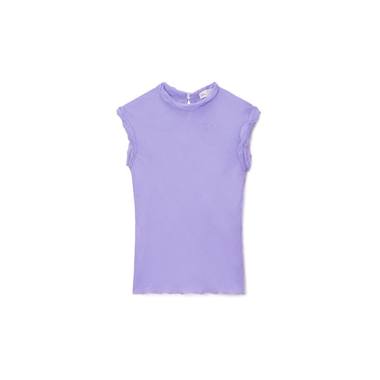 Women Twisted Chiffon Top - Fresh Lavender